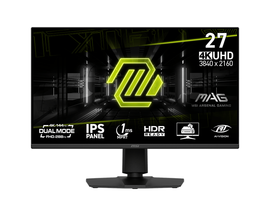 Image for 27" MSI MAG 275UPD E14 (4K DUAL MODE) GAMING MONITOR