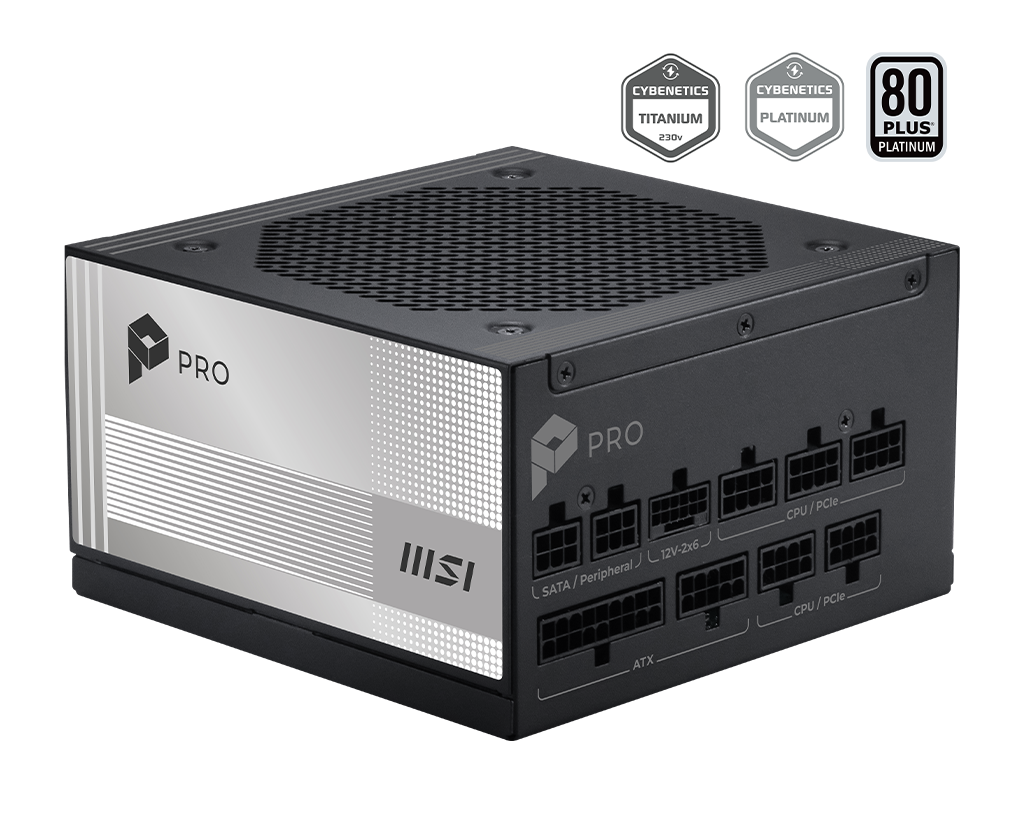 Image for 1000W MSI PRO A1000PL PCIE5 POWER SUPPLY