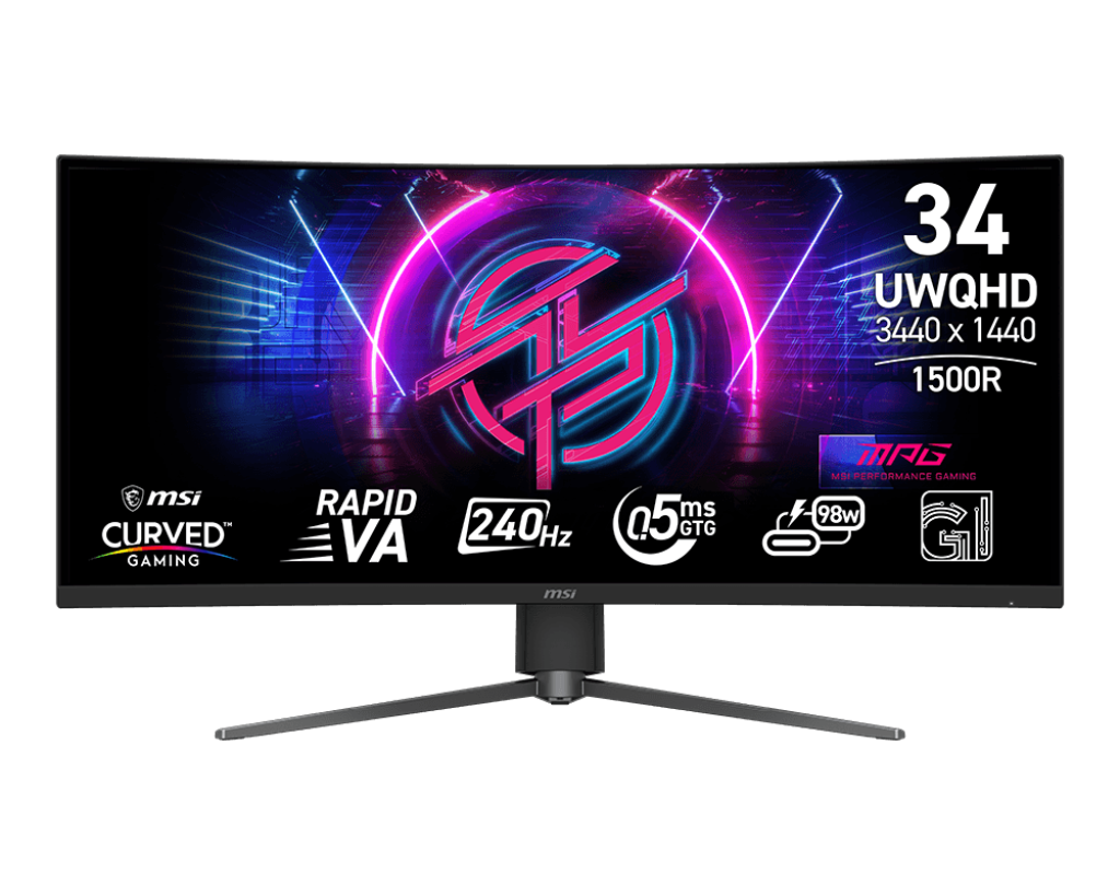 Image for 34" MSI MPG 346CQRF X24 (UWQHD) GAMING MONITOR