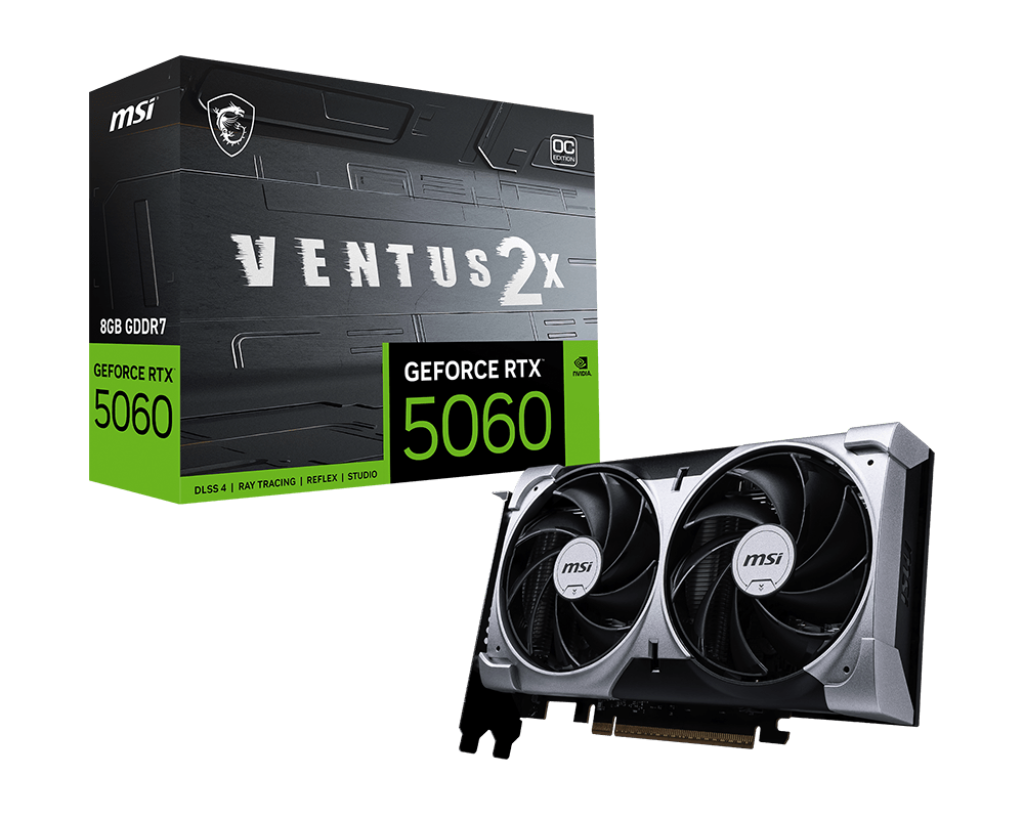 Image for 8GB MSI RTX 5060 VENTUS 2X OC GPU