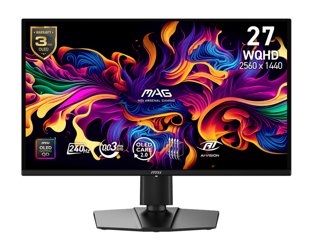 Image for 27" MSI MAG 274QP QD-OLED X24 (WQHD) GAMING MONITOR