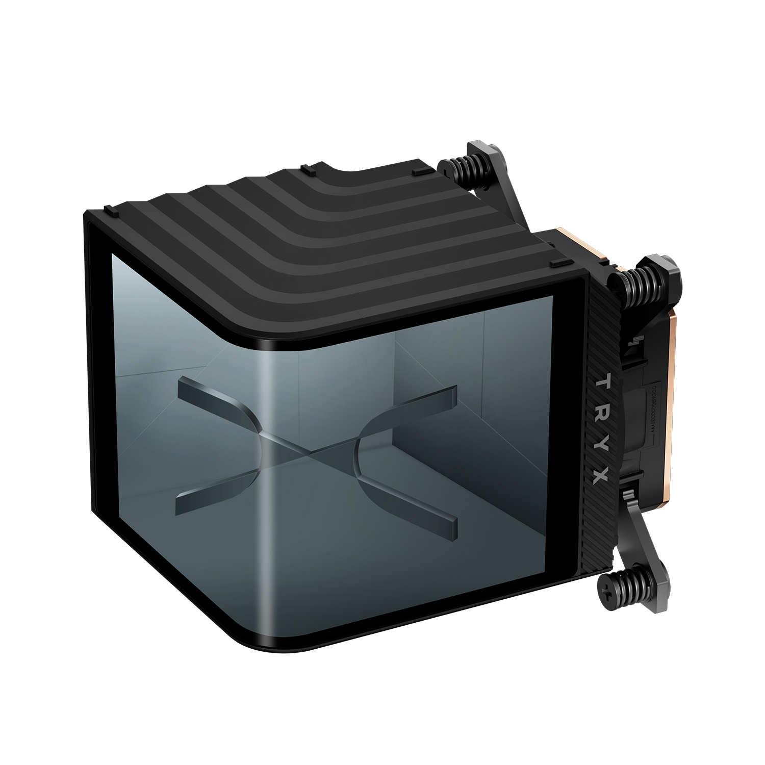 Image for TRYX PANORAMA WB BLACK L-SHAPED AMOLED SCREEN LIQUID COOLER WATER BLOCK