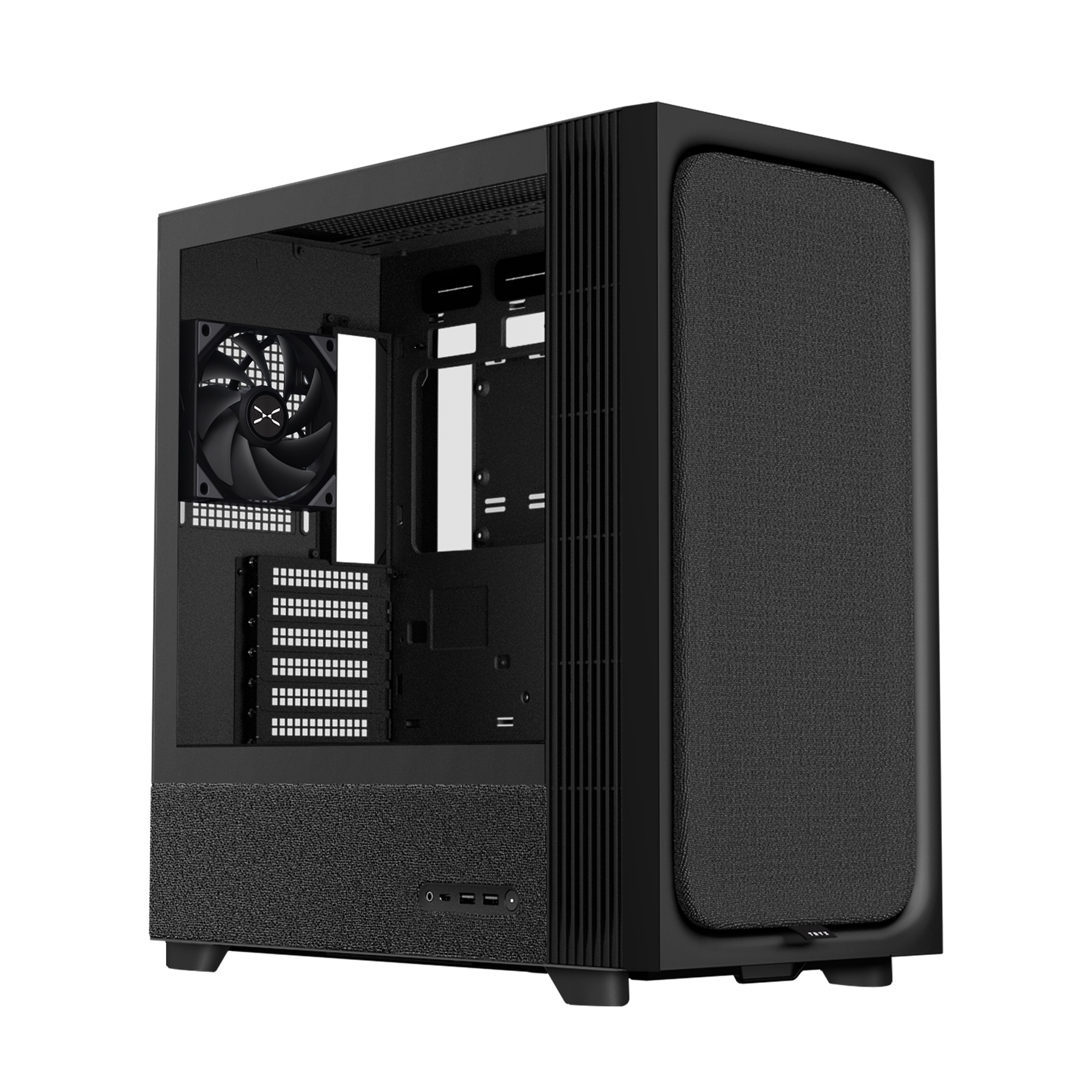 Image for TRYX FLOVA F50 BLACK GAMING CASE