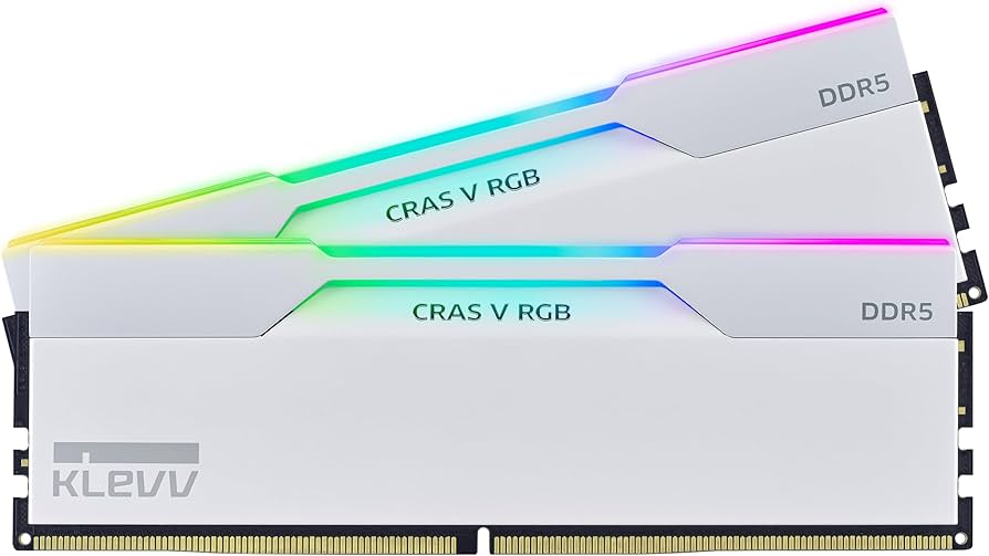 Image for 128GB KIT (6000MHz) KLEVV CRAS V GAMING MEMORY WHITE/RGB