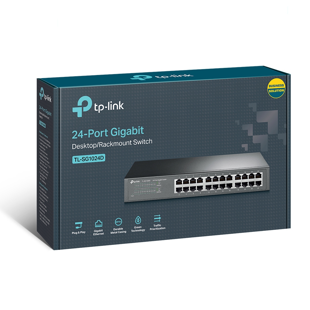 Image for TPLINK 24 PORT GIGABIT DESKTOP/RACKMOUNT SWITCH