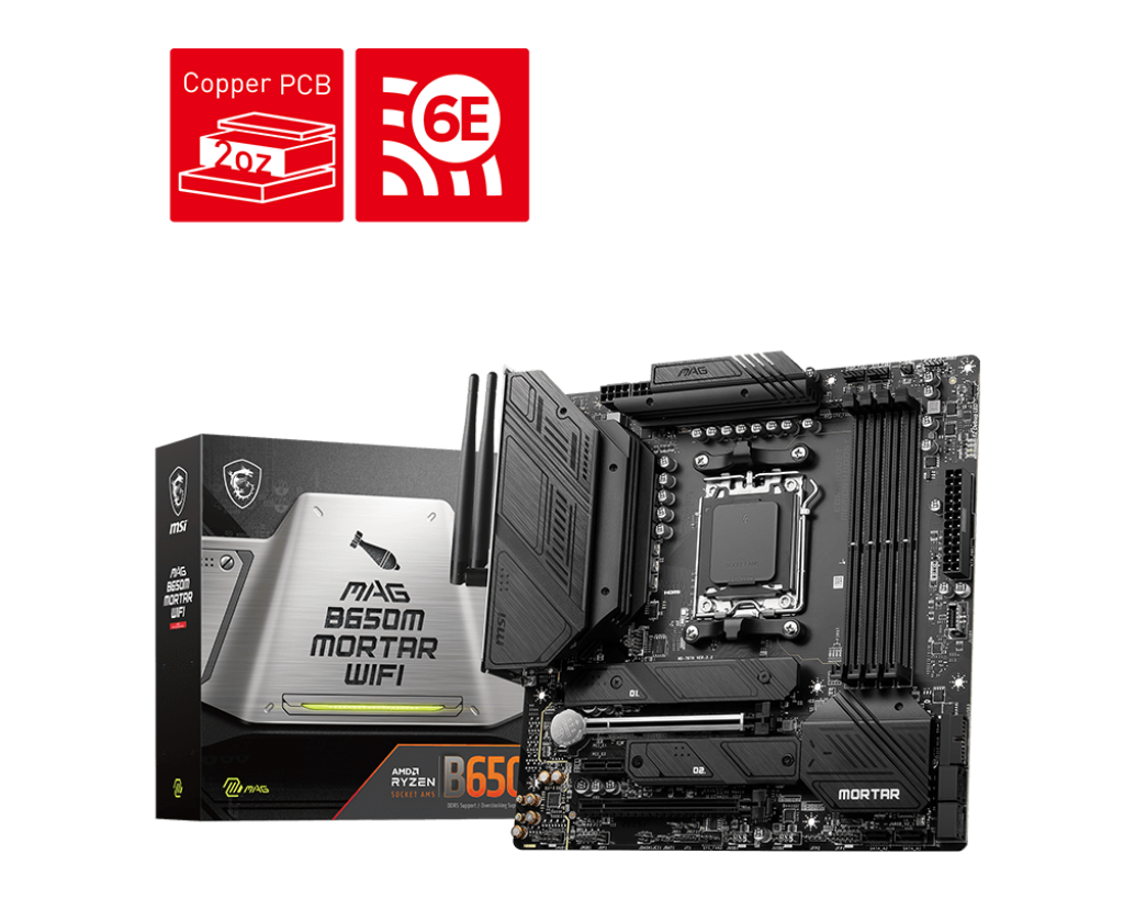 Image for MSI MAG B650M MORTAR WIFI MOTHERBOARD