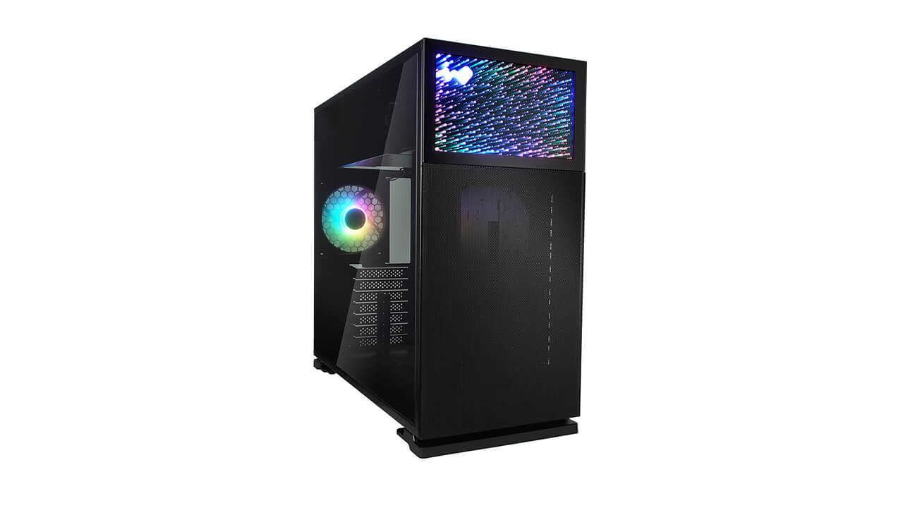 Image for INWIN N127 BLACK GAMING CASE (NEBULA PANEL)