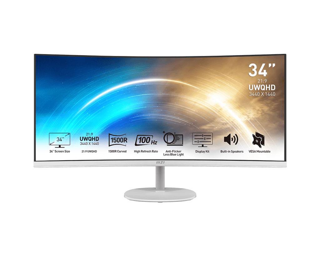 34" MSI PRO MP341CQW (UWQHD) MONITOR