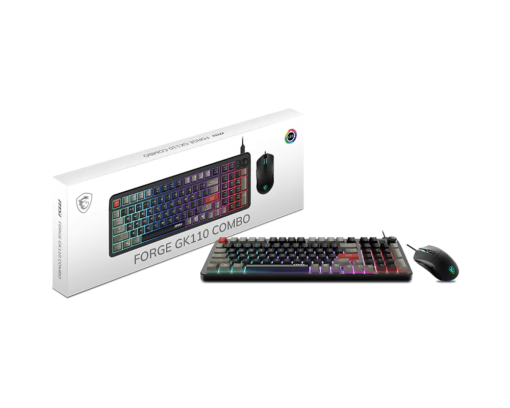 Image for MSI FORGE GK110 GAMING KEYBOARD & MOUSE COMBO PACK