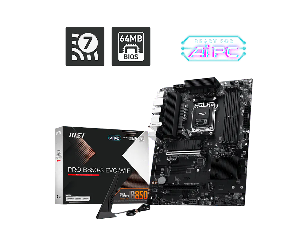 Image for MSI PRO B850-S EVO WIFI MOTHERBOARD