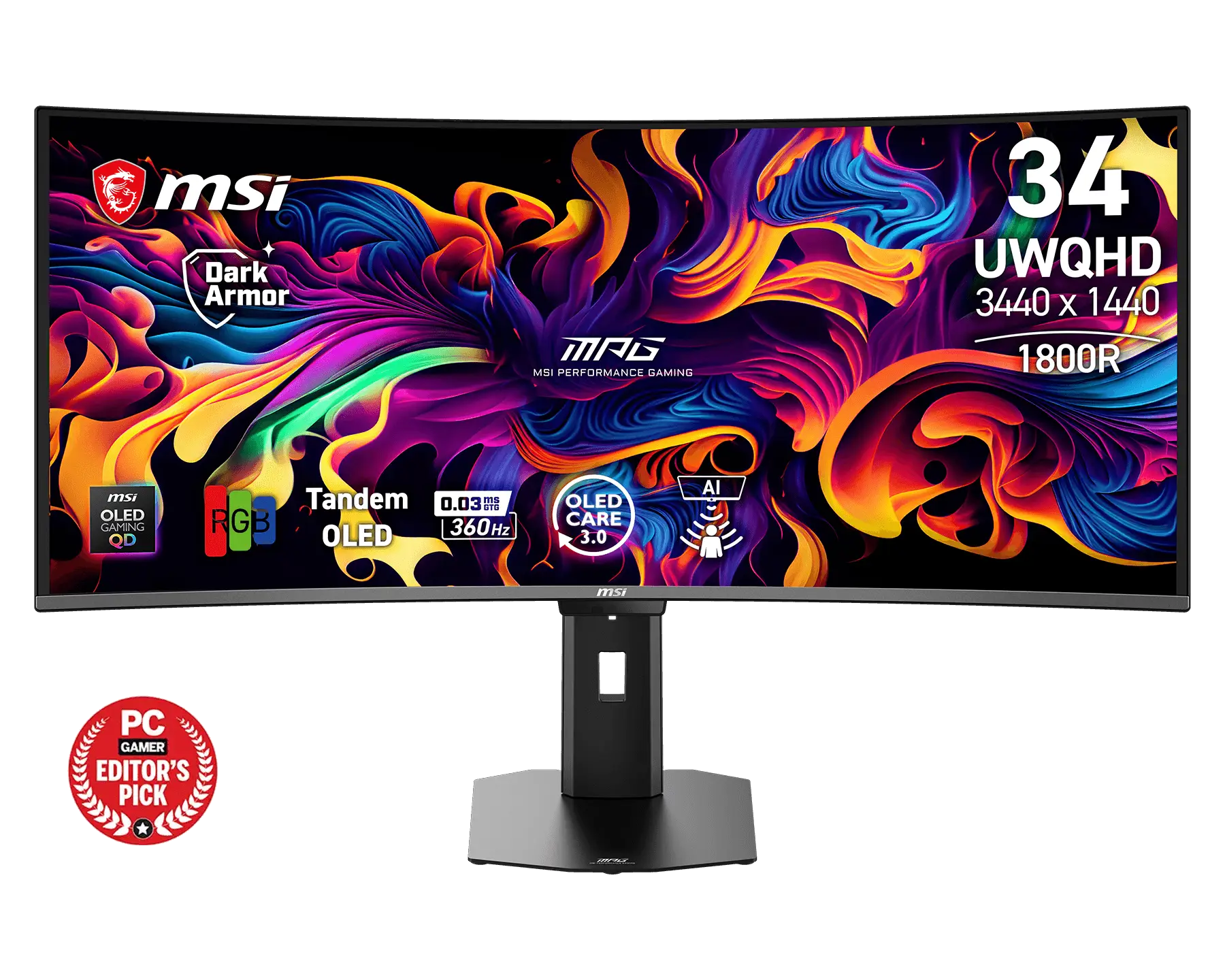 34" MSI MPG 341CQR QD-OLED X36 (UWQHD) GAMING MONITOR