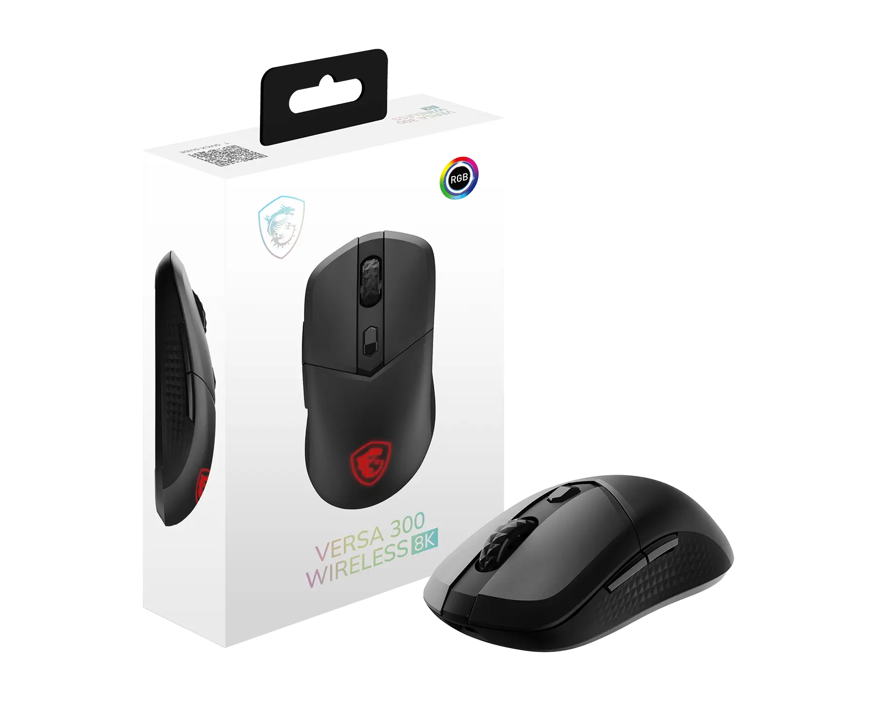Image for MSI VERSA 300 WIRELESS 8K BLACK GAMING MOUSE