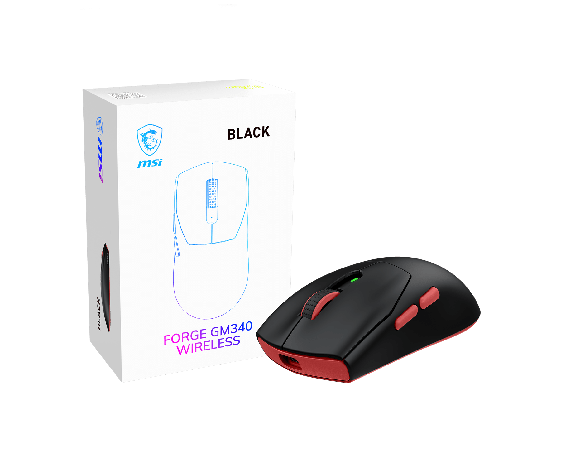 Image for MSI FORGE GM340 WIRELESS BLACK GAMING MOUSE