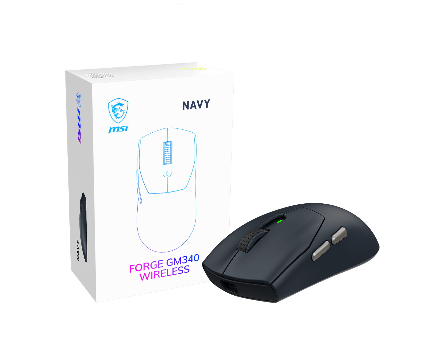 Image for MSI FORGE GM340 WIRELESS NAVY GAMING MOUSE
