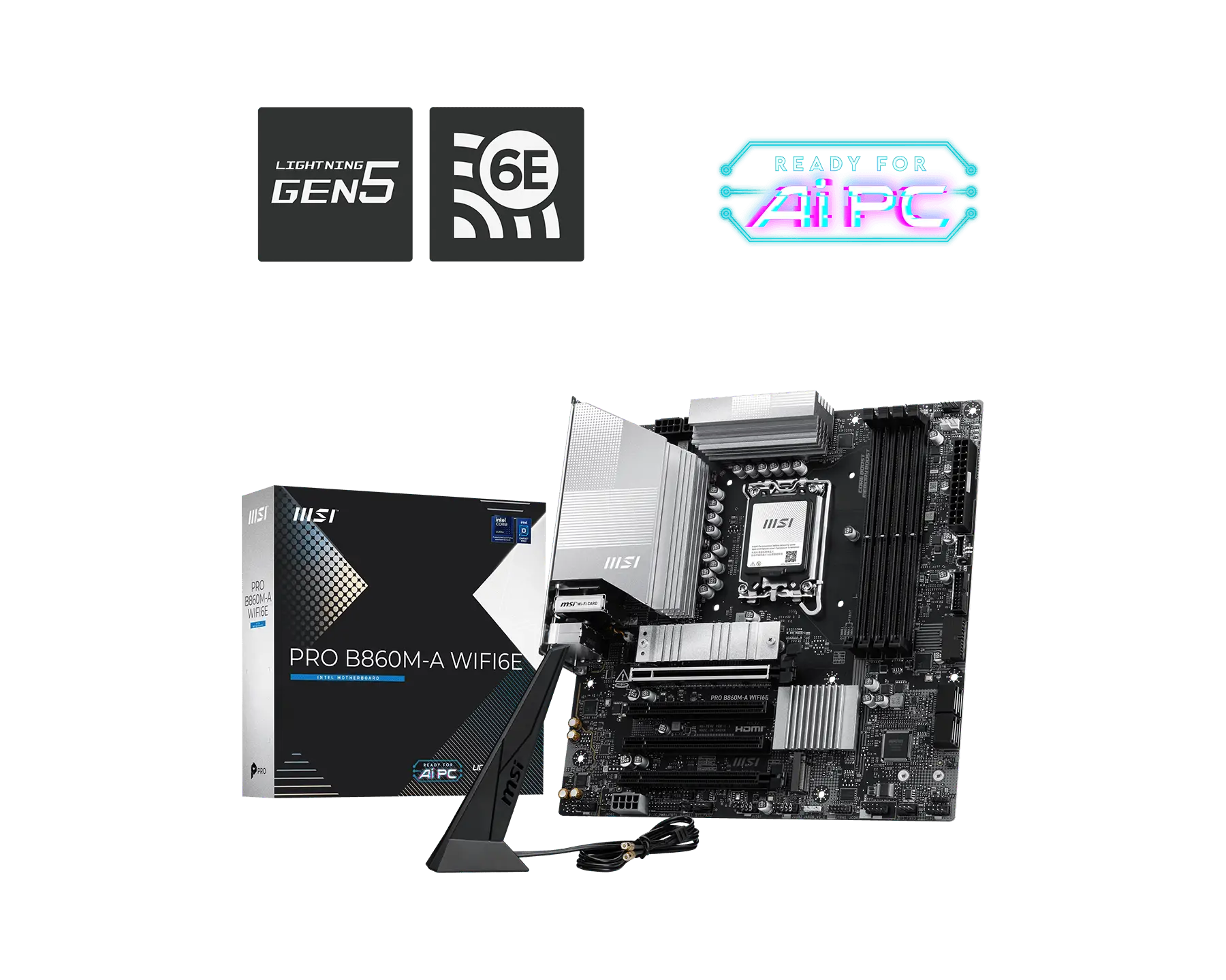 Image for MSI PRO B860M-A WIFI6E MOTHERBOARD