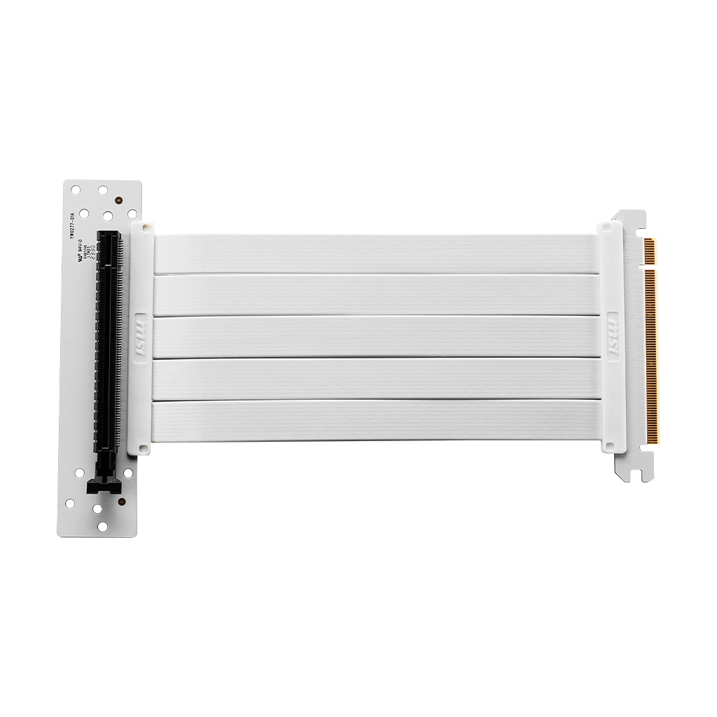 MSI MPG PCI-E 4.0 X16 RISER CABLE WHITE 180mm - OK1-7G21003-W57 - COM1 ...