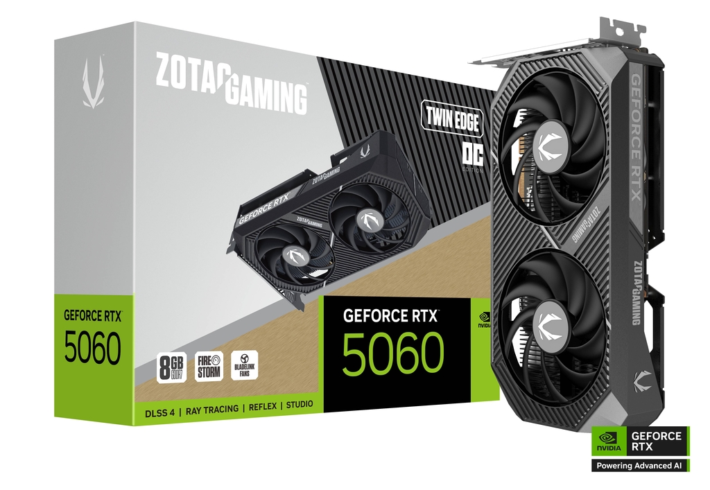 Image for 8GB ZOTAC RTX 5060 TWIN EDGE OC GPU