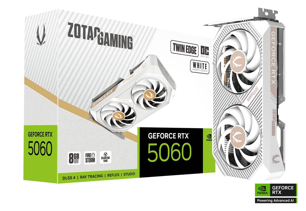 Image for 8GB ZOTAC RTX 5060 TWIN EDGE OC WHITE EDITION GPU